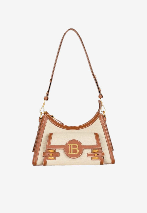 B-Buzz Leather and Canvas Hobo Bag