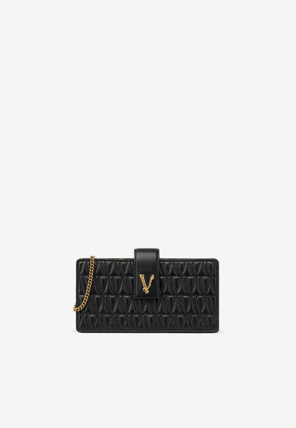 Virtus Quilted Leather Clutch