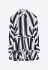 Striped Mini Shirt Dress