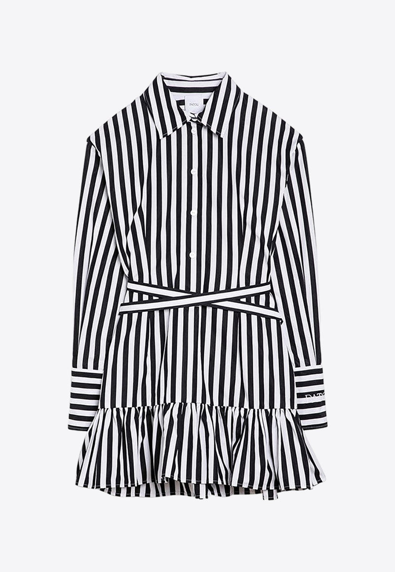 Striped Mini Shirt Dress