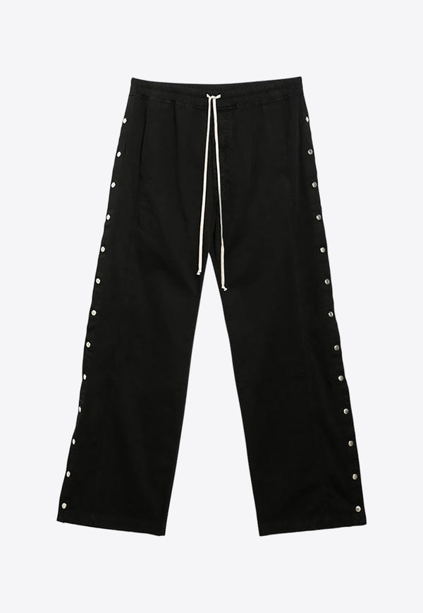 Side-Buttoned Track Pants
