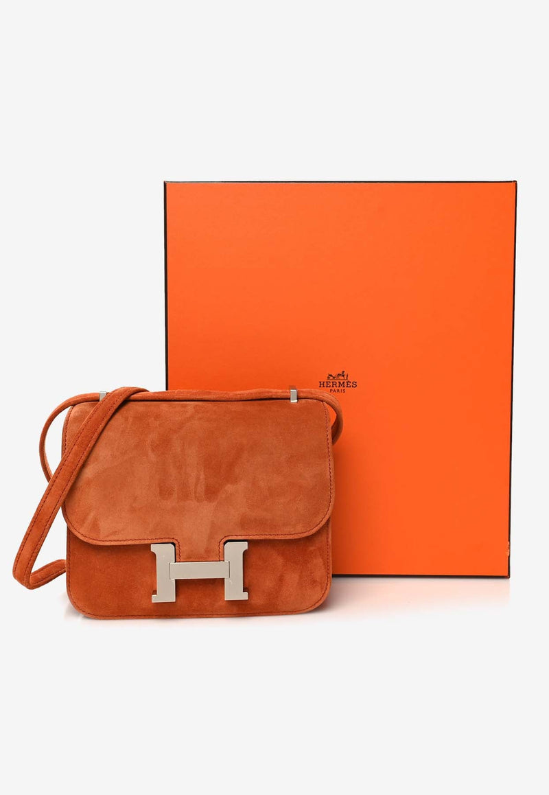 Constance 18 in Paprika Doblis Leather with Palladium Hardware