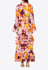 Yelina Floral Maxi Shirt Dress