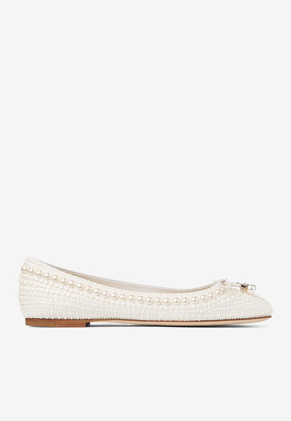 Elme Pearl Embellished Flats