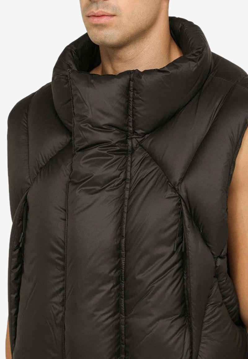 Grid Quilted Down Vest