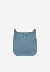 Mini Evelyne 16 in Bleu Jean Clemence Leather with Gold Hardware