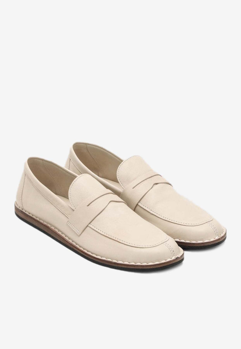 Cary Grained Leather Loafers
