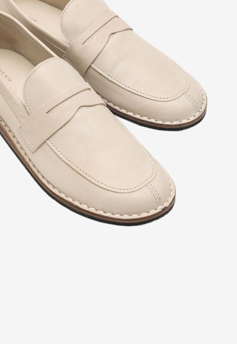 Cary Grained Leather Loafers