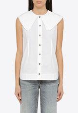 Puritan Collar Sleeveless Shirt