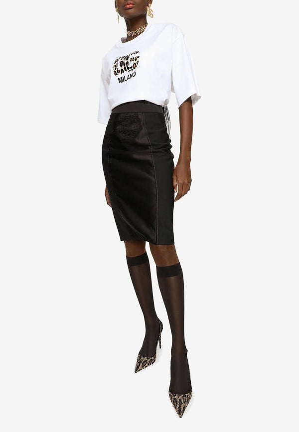 High-Waist Pencil Skirt