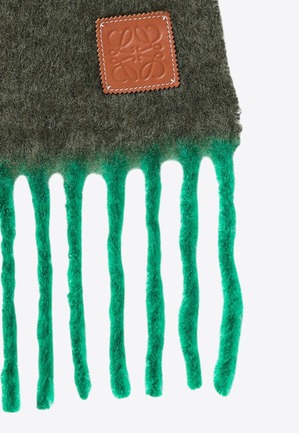 Anagram Patch Fringed Scarf