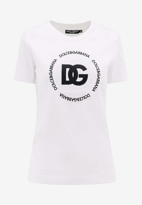 Logo Embroidered Short-Sleeved T-shirt