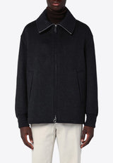 Zip-Up Cashmere Jacket