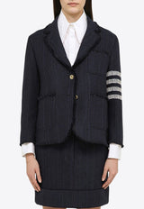 4-bar Stripes Single-Breasted Blazer