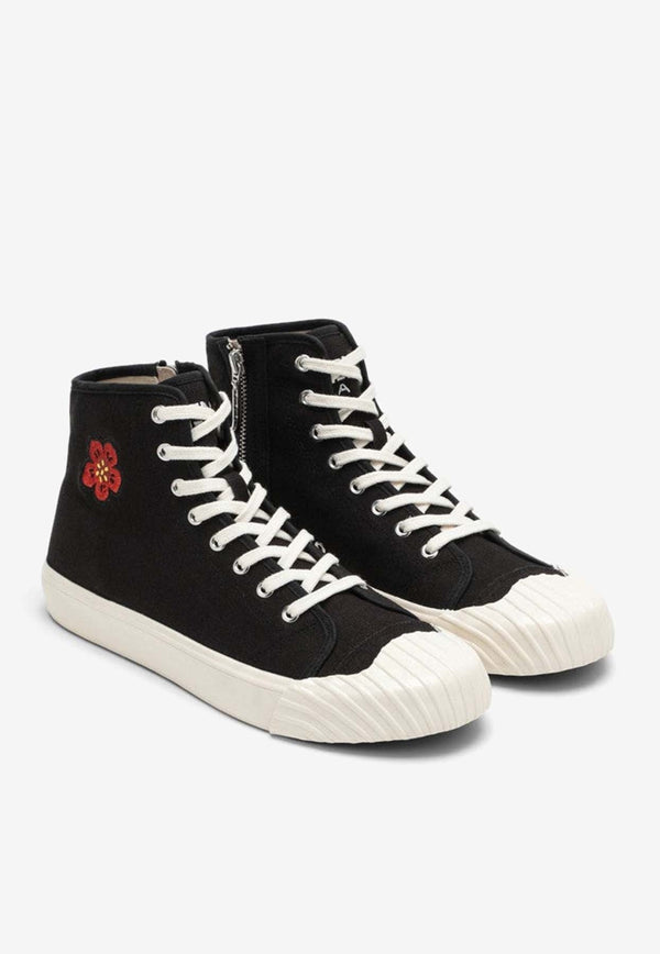 Embroidered High-Top Sneakers