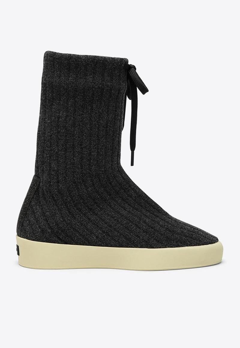 Moc Knit High-Top Sneakers