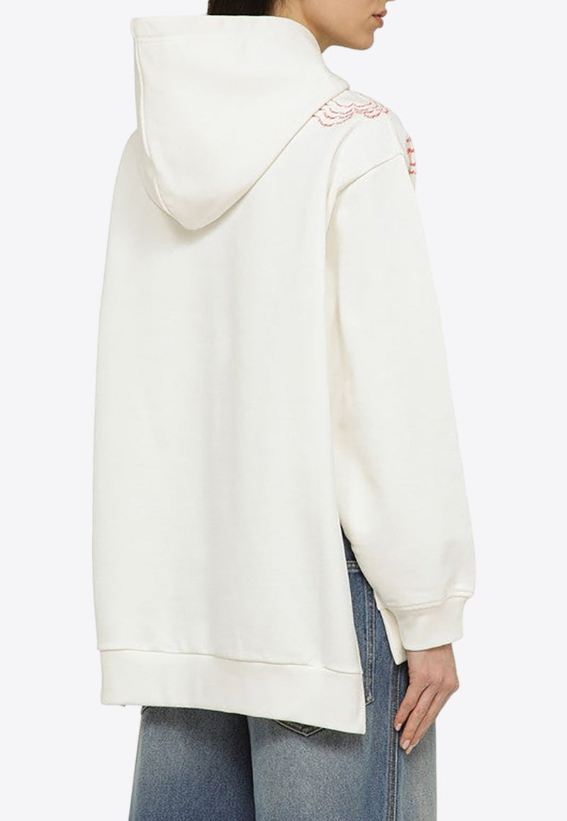 Embroidered Hooded Sweatshirt