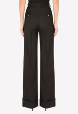 Palazzo Pants in Virgin Wool