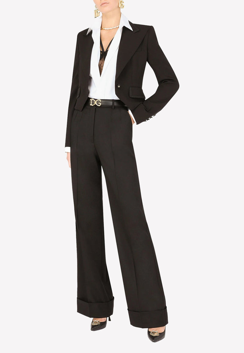 Palazzo Pants in Virgin Wool