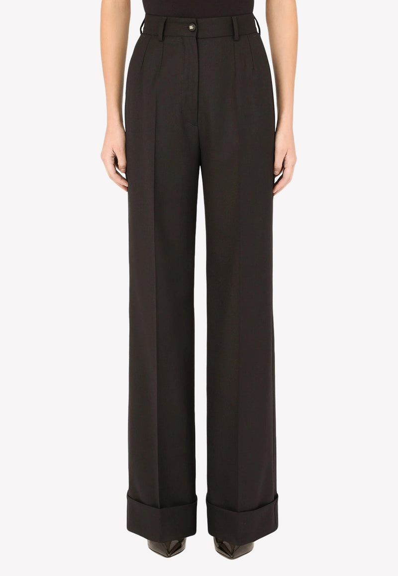 Palazzo Pants in Virgin Wool