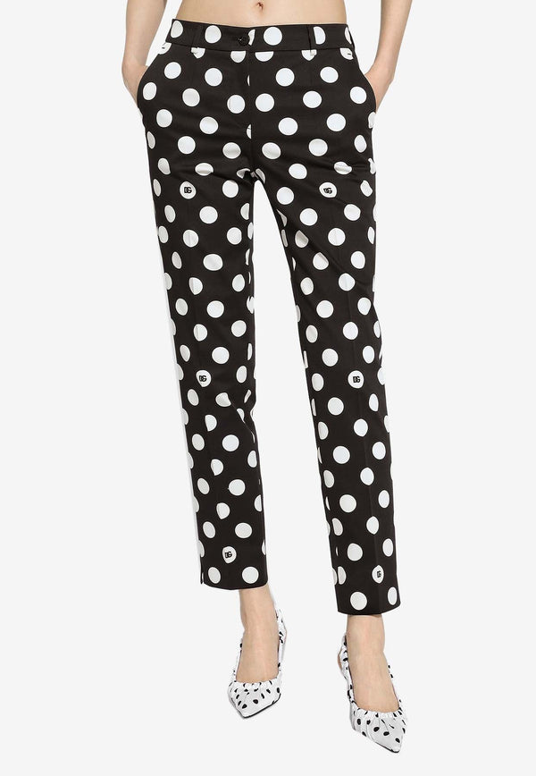 Polka Dot Print Pants