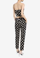 Polka Dot Print Pants