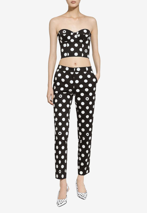 Polka Dot Print Pants