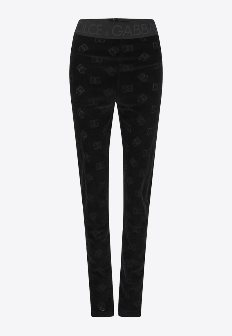 Logo Monogram Jersey Leggings