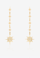 Sparkle Collection Earrings in 18-karat Yellow Gold with White Diamonds
