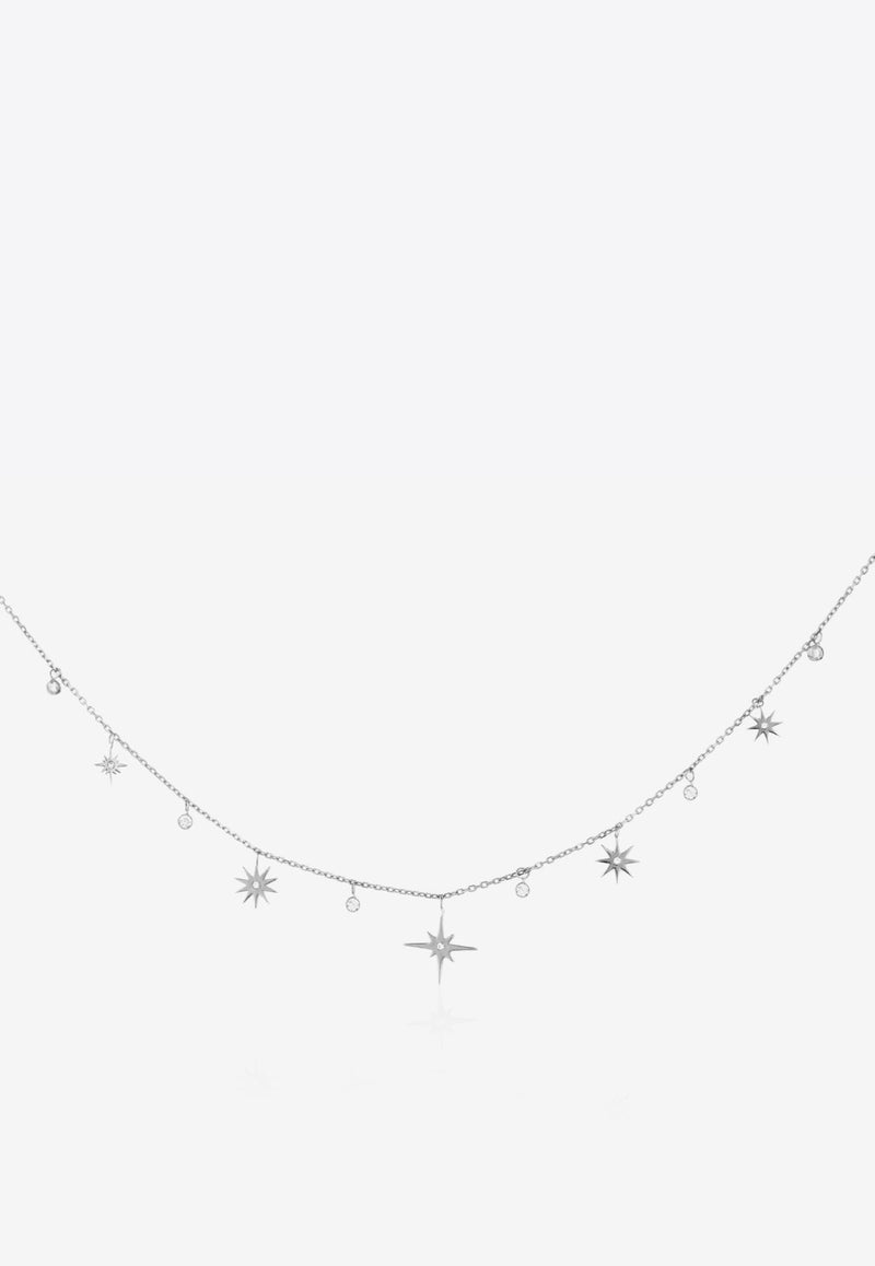 Sparkle Collection Necklace in 18-karat White Gold with White Diamonds