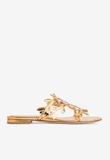 Flavia Metallic Leather Flats