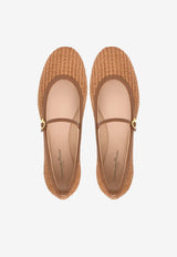 Carla Raffia Ballet Flats