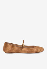 Carla Raffia Ballet Flats