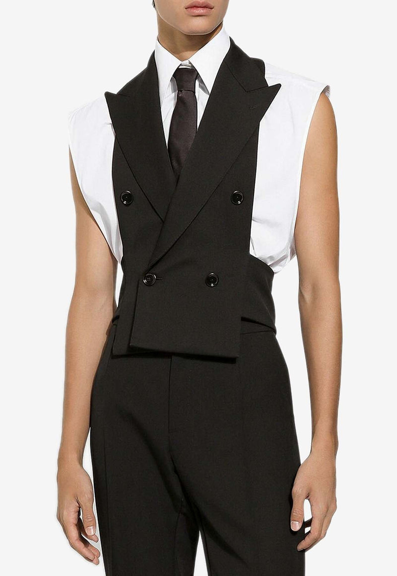 Double-Breasted Wool Waistcoat