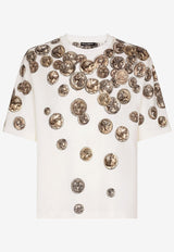 Coin-Print Crewneck T-shirt