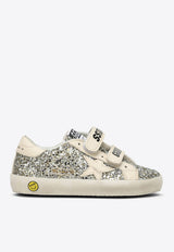 Kids Old School Glittered Low-Top Sneakers