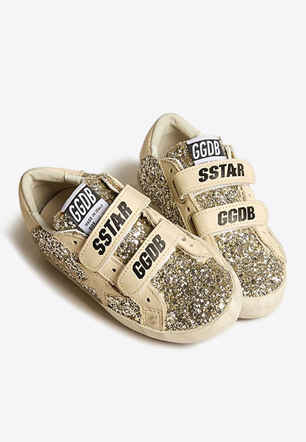 Baby Girls Old School Glittered Low-Top Sneakers