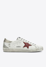 Super-Star Distressed Leather Sneakers