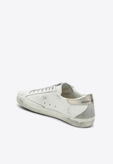 Super-Star Distressed Leather Sneakers