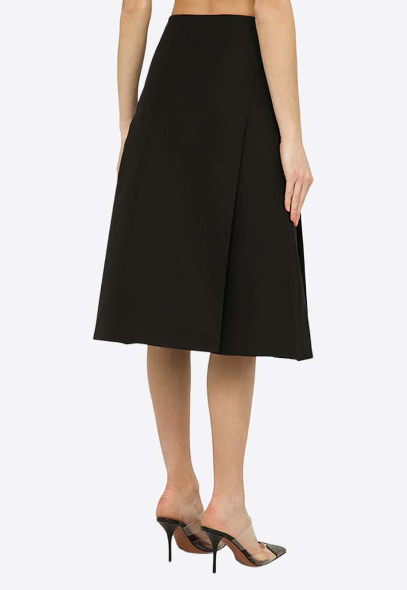 Flared Midi Skirt