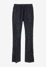 Straight-Leg Drawstring Track Pants