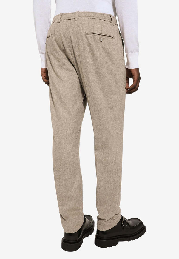 Tailored Cashmere-Blend Pants