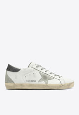 Super-Star Distressed Leather Sneakers