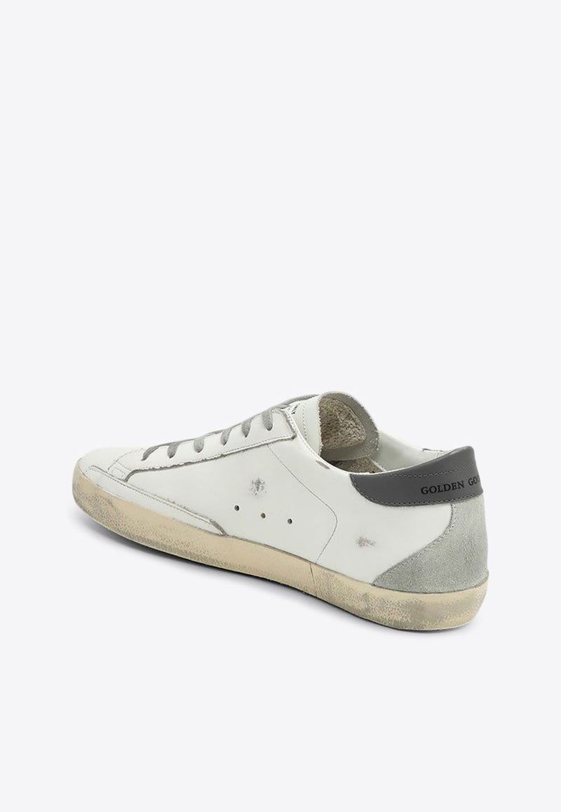 Super-Star Distressed Leather Sneakers