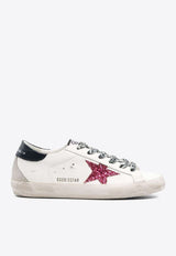 Super-Star Distressed Low-Top Sneakers in Leather