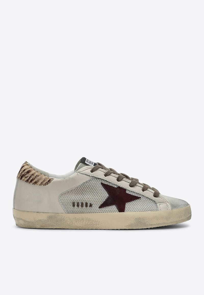 Super-Star Distressed Leather Sneakers