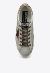 Super-Star Distressed Leather Sneakers