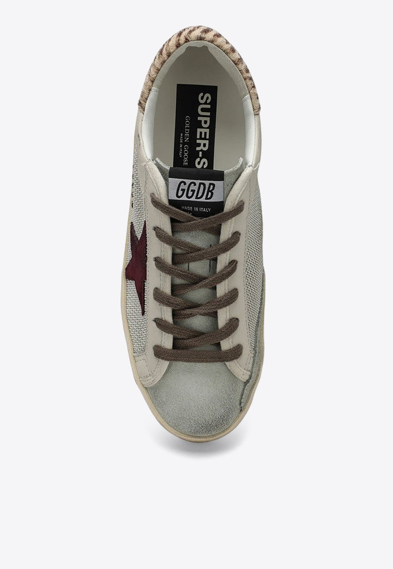 Super-Star Distressed Leather Sneakers