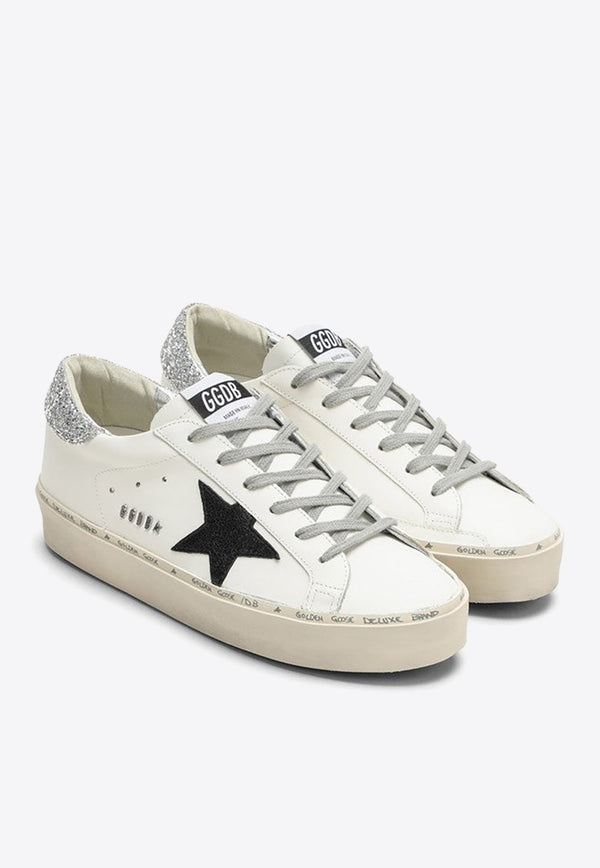 Hi-Star Low-Top Sneakers with Glittered Star and Heel