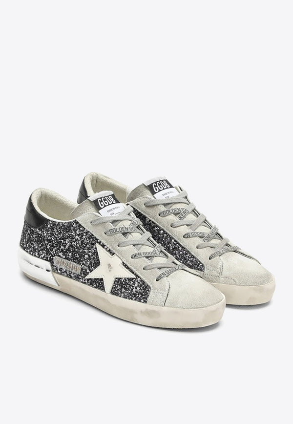 Super-Star Low-Top Glittered Sneakers